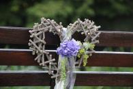 selection of twig hearts
