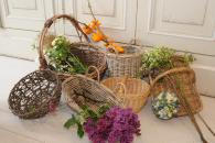 wicker and twig baskets